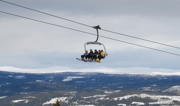 skiing view, Kvitfjell