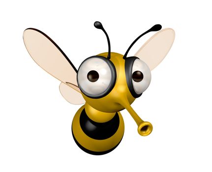 three dimensional funny bee