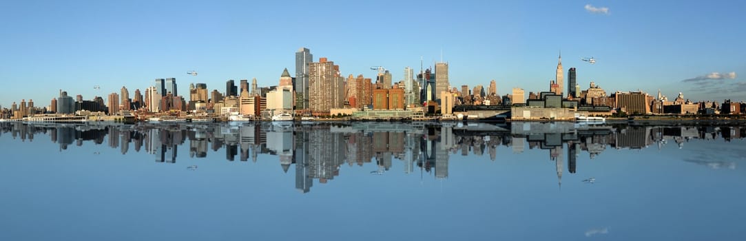 Manhattan panoramic Skyline, New York city