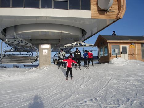 skiing view