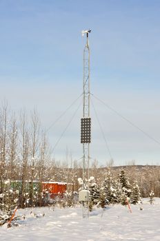 Weather Station during Alaska Winter
