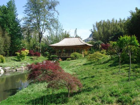 beautiful zen garden - harmony, relaxation and peace concept