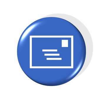 3d email symbol - computer generated clipart