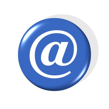 3d email symbol - computer generated clipart