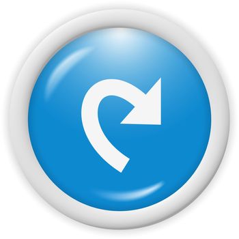 3d blue icon symbol - web design graphics