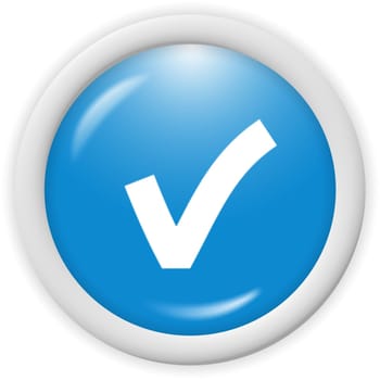 3d blue icon symbol - web design graphic