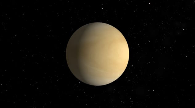 Venus on a background of stars 
