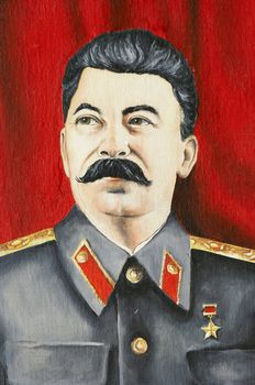 Portrait of Joseph Vissarionovich Stalin - Russian dictator