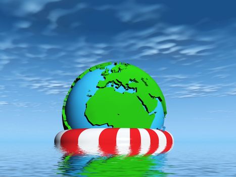 to  help the earth is drowning