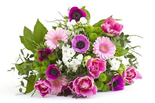 a bouquet of colorful flowers