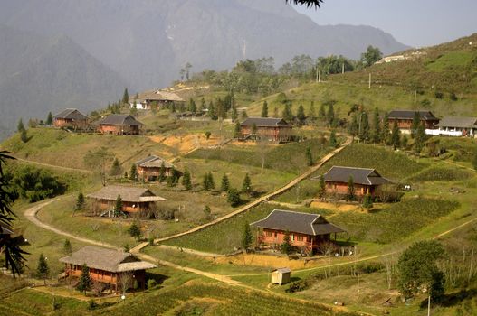 The region of Sapa in northern Vietnam is very touristy.