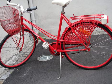 a red bike