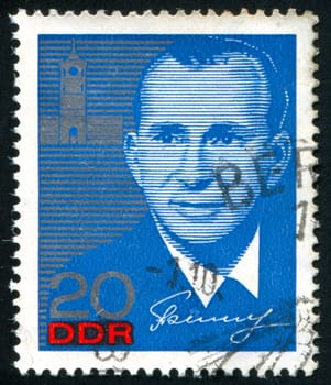 GERMANY - CIRCA 1965: stamp printed by Germany, shows Pavel Belyayev, circa 1965