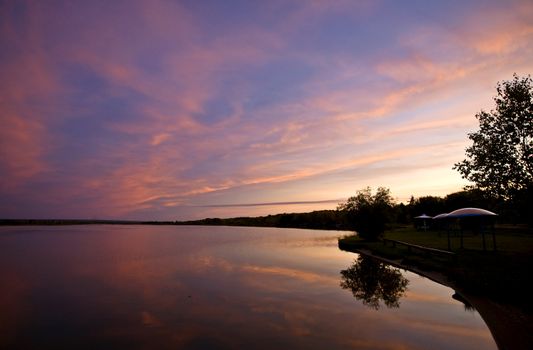 Sunrise on Northern Lakes Manitoba