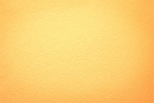 yellow background with round organic ornaments