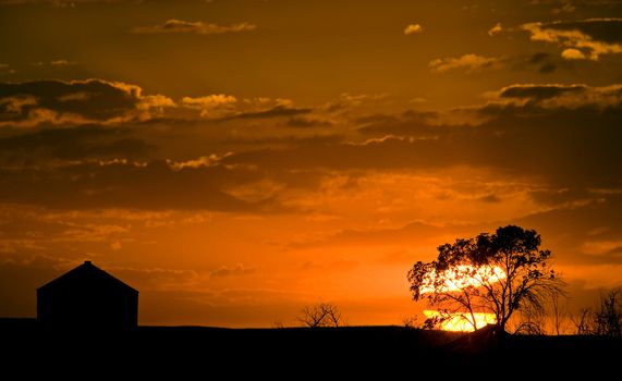 Sunset on the Prairies