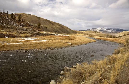 Yellowstone Park Wyoming Winter Snow