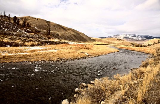 Yellowstone Park Wyoming Winter Snow