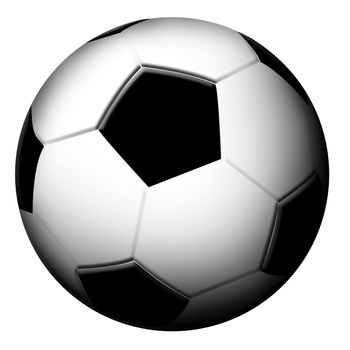 Football ball on white background