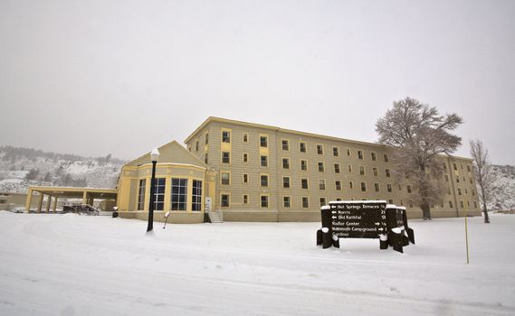 Yellowstone Park Wyoming Winter Snow