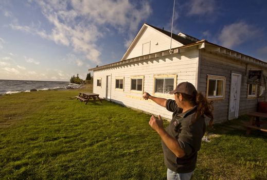 Fishing Shack Hecla Island Manitoba Lake Winnipeg