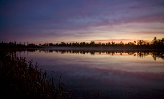 Sunrise on Northern Lakes Manitoba