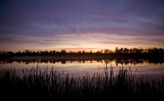 Sunrise on Northern Lakes Manitoba