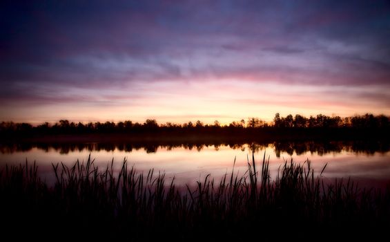 Sunrise on Northern Lakes Manitoba