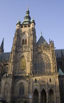 Prague castle - a famous touristic place