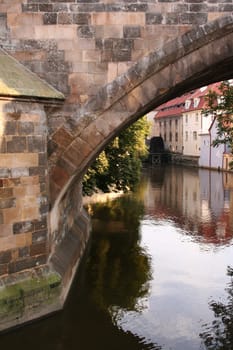 Mill near the Charles Bridge in Prague
