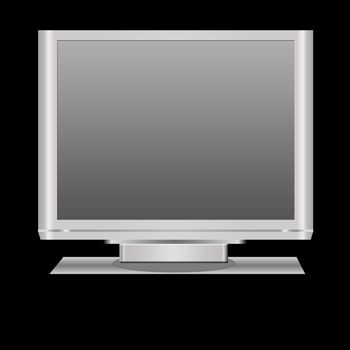 an isolated  lcd television illustration digital high resolution.