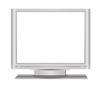 an isolated  lcd television illustration digital high resolution in white background.