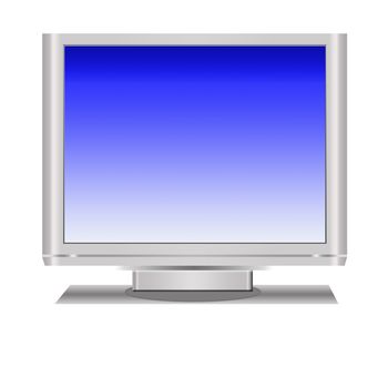 an isolated  lcd television illustration digital high resolution.