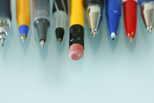 I'm not one of them - pencil eraser within writing instrument.