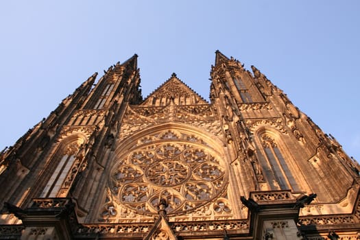 Prague castle - a famous touristic place