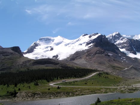 Mountains and wild nature in Canada