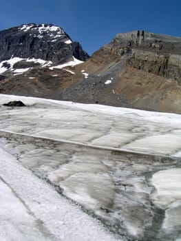 Mountains and snow in Canada