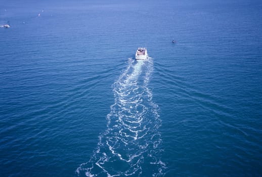 Motor boat in San Diego Bay