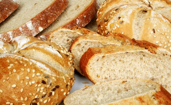 Baked goods - healthy breakfast - rolls and bread