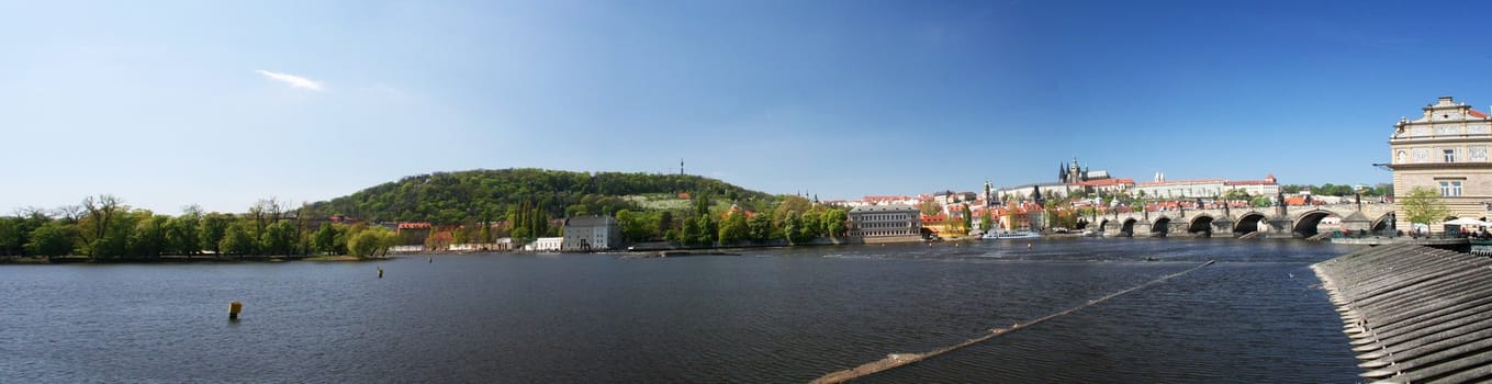 Prague castle panorama (Czech republic, Europe)