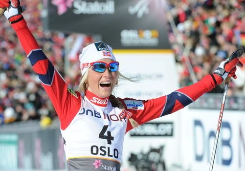 World Champion at 30 km cross country, Therese Johaug. Holmenkollen march 5'th 2011