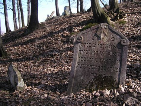 Jewish tombstone from jewish cemetery