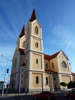 One of the many churches in Pilzen in the Czech republic. 
