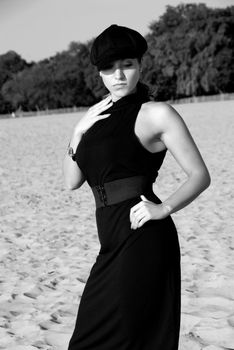 Gorgeous model at the Evanston, IL beach.