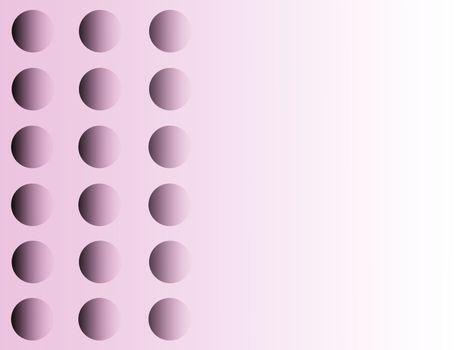 pink and white gradient background with spots