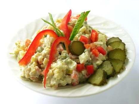mayonnaise vegetable salad very good for ham or eggs on breakfast