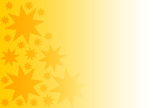 Gold and Yellow gradient background with stars