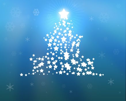 Blue Christmas - christmas illustration as vector digital high resolution
