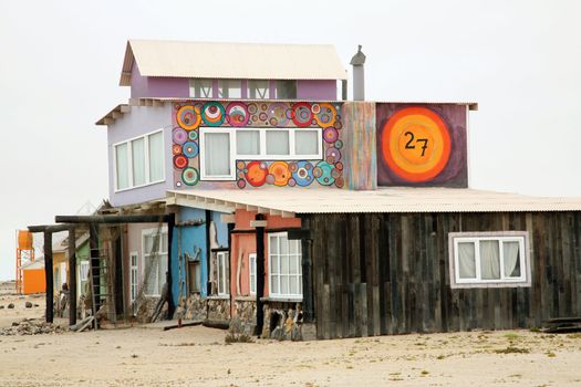 Village of wlotzkasken in namibia close to swakopmund