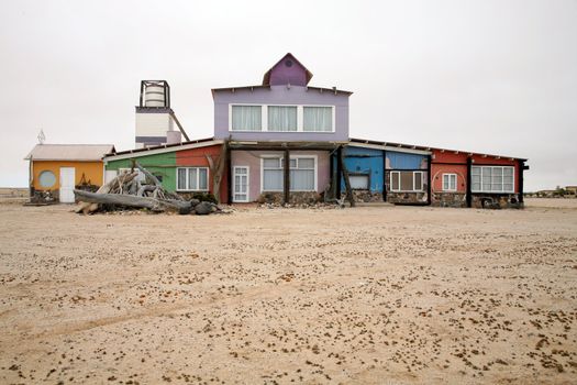 Village of wlotzkasken in namibia close to swakopmund